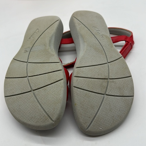 Clarks Cloud stepepers Red Sandals Size 7.5 MCS6391J - Picture 5 of 7